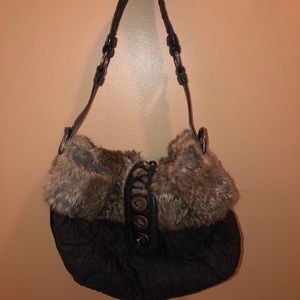 COACH fur bag